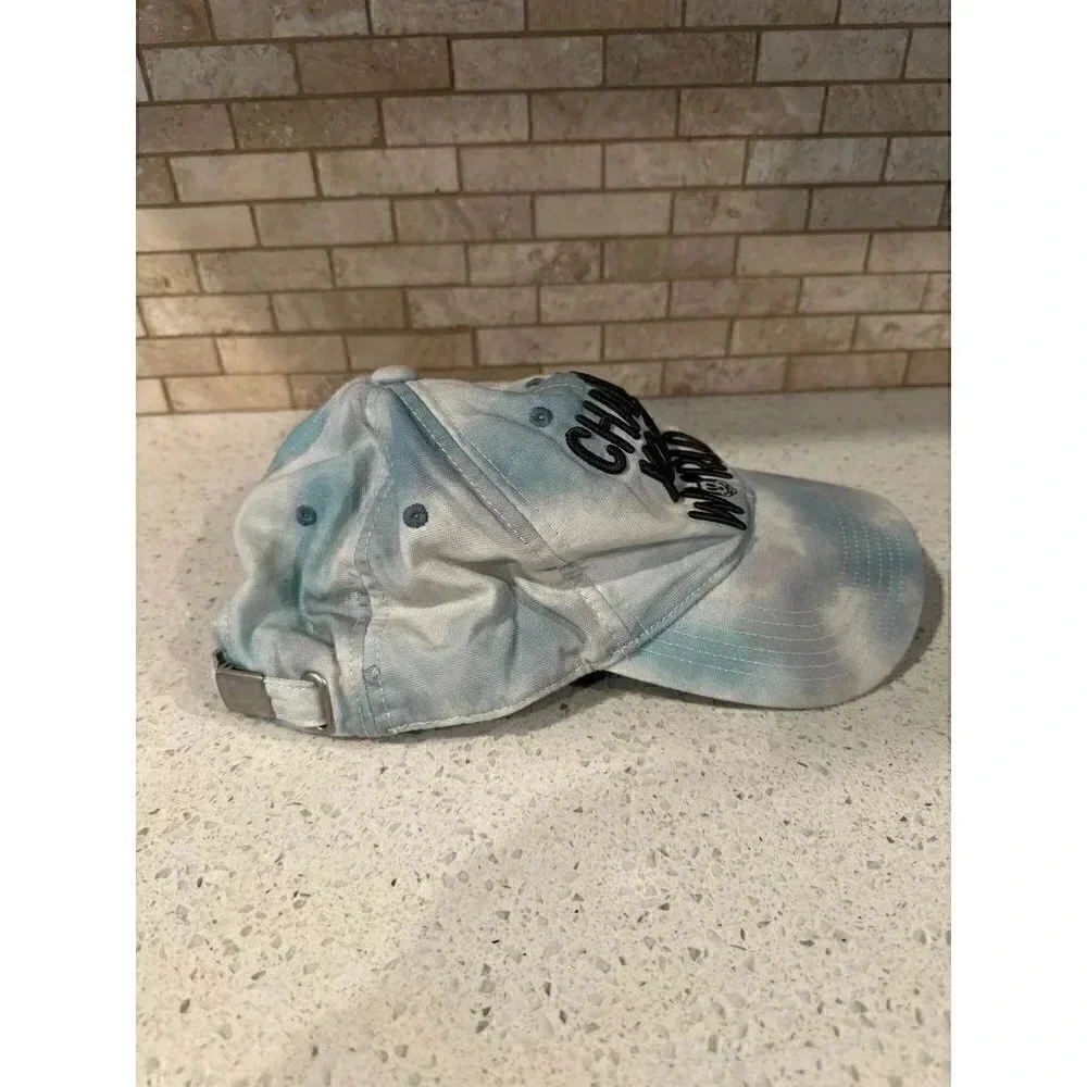 Disney Parks Change Your World Mickey Blue Tie Dye Adjustable Cap‎ Hat Adult h2